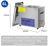 Ultraschallreinigungsgerät aus Edelstahl mit digitaler Anzeige