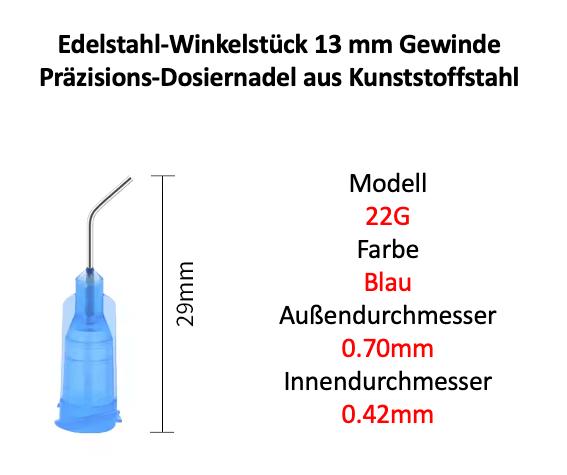 Applikatornadeln für alle gängigen Materialien (20 Stk.)
