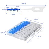 Flexible Interdentalbürsten aus Silikon (200 Stk.)