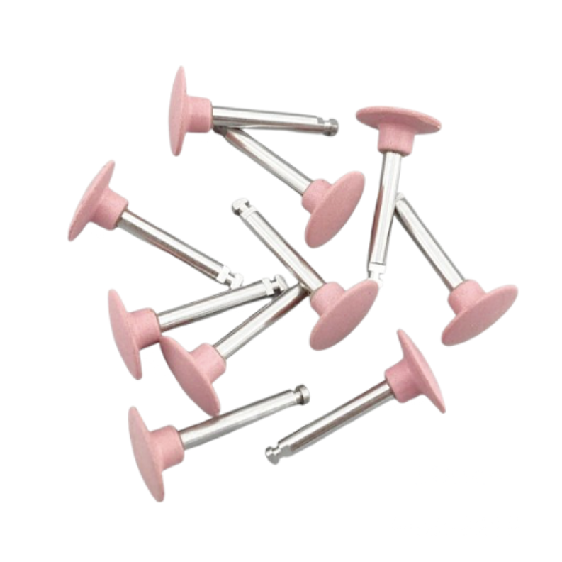 Gummierer mit Turbinenschaft in Pink - Fein (10Stk)