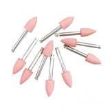 Gummierer mit Turbinenschaft in Pink - Fein (10Stk)