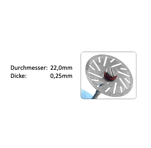 Diamantierte Separierscheiben ohne Mandrill (5Stk)