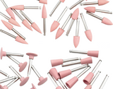 Gummierer mit Turbinenschaft in Pink - Fein (10Stk)